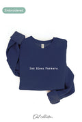 GOD BLESS FARMERS. Embroidered Graphic Sweatshirt