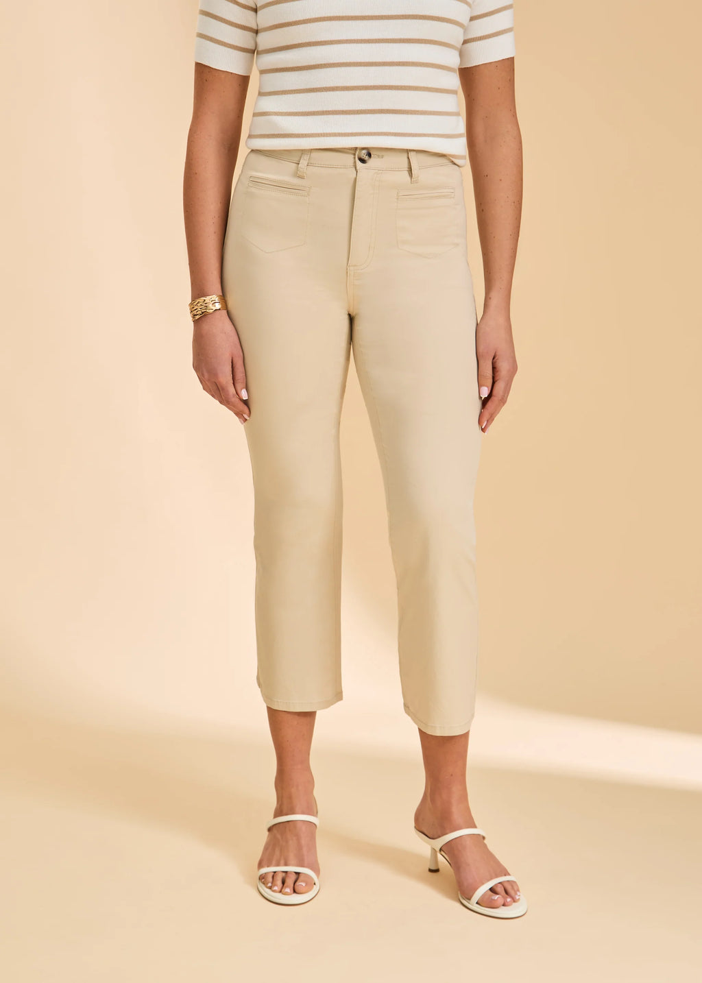 FDJ: Suzanne Boot Crop Pants, Sand