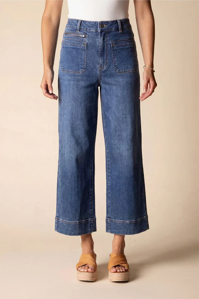 Habitat: Stretch Denim Refreshed Crop Jean - Medium Denim