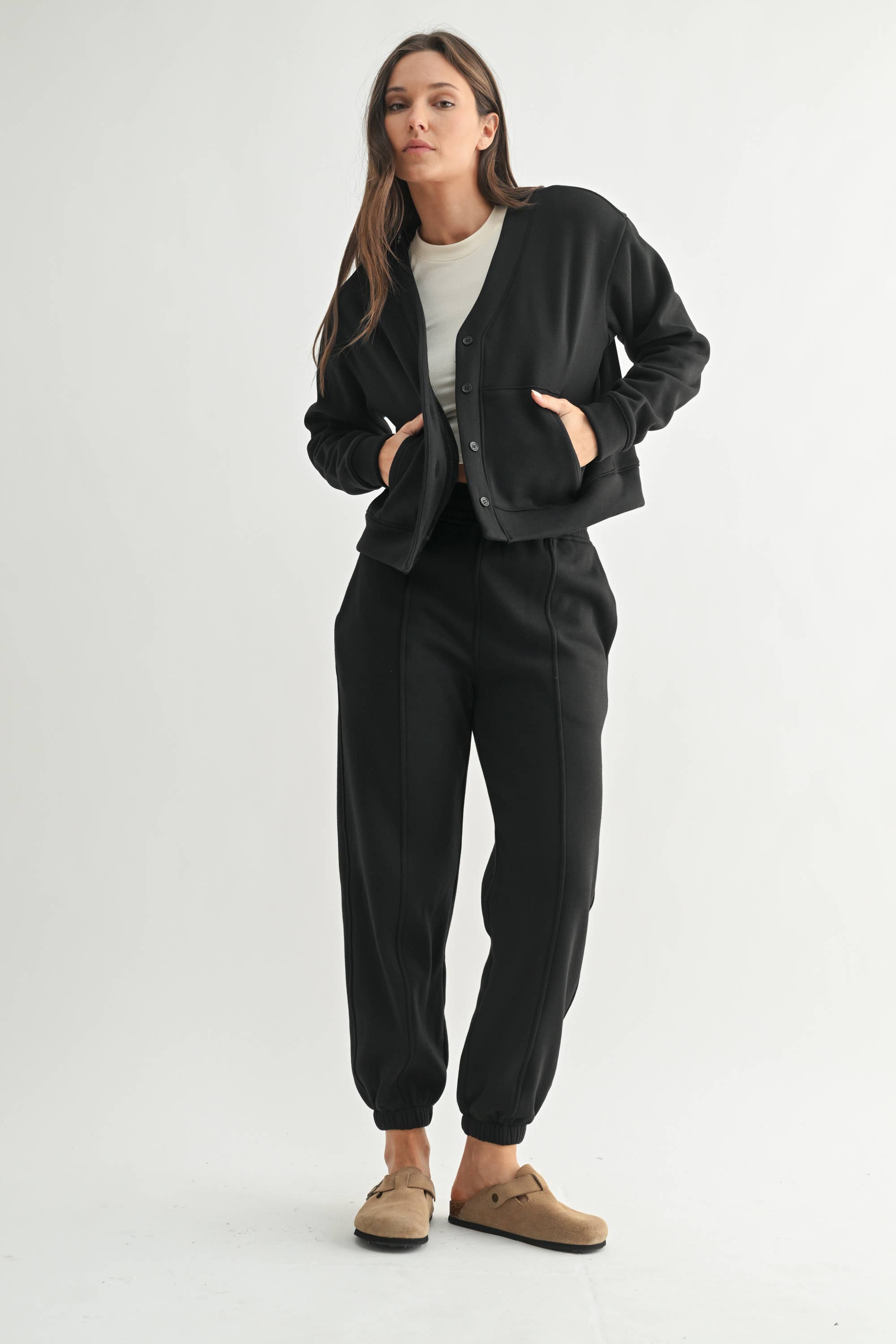Brushed Interior Cardigan