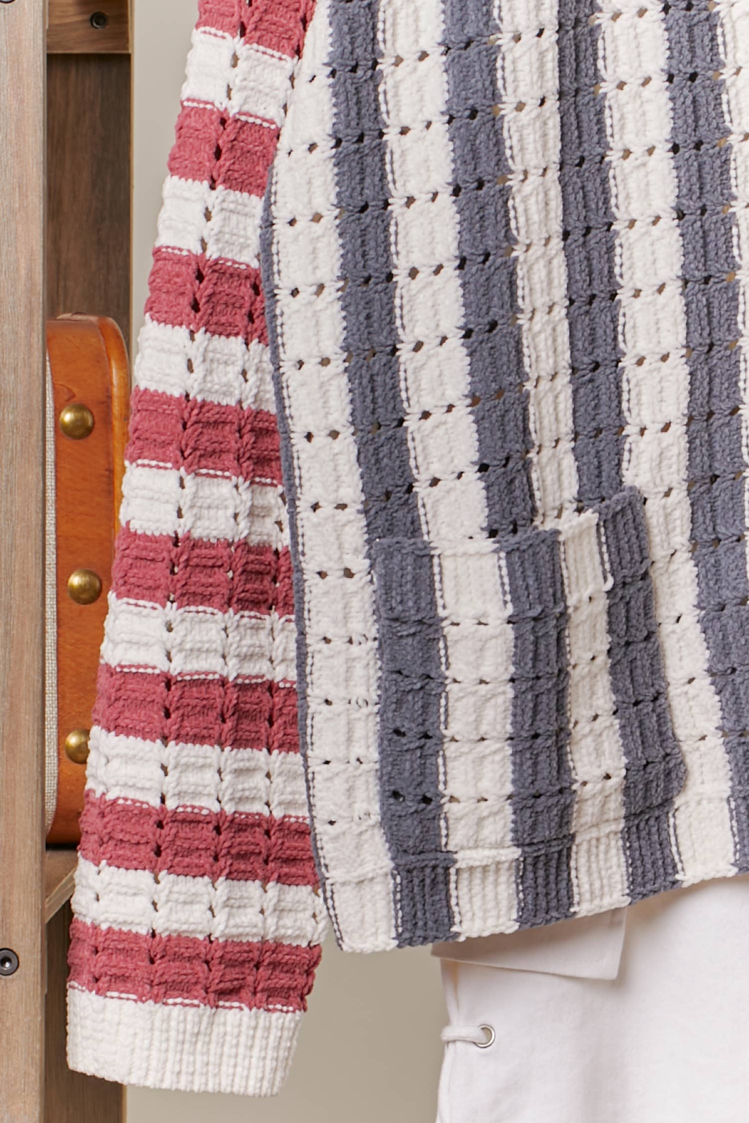 Color Block Multi Stripe Cardigan