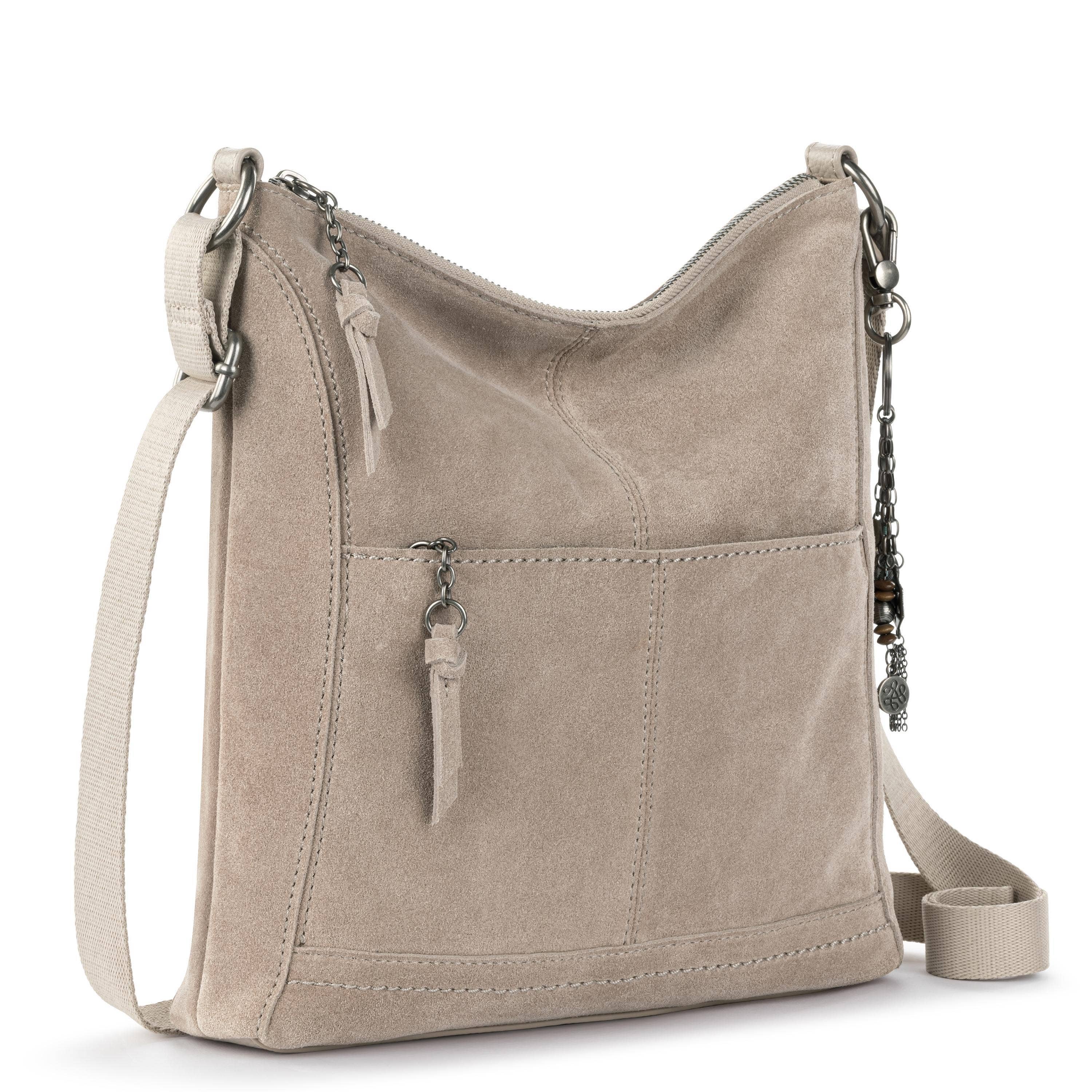 Lucia Crossbody - Leather - Sand Suede