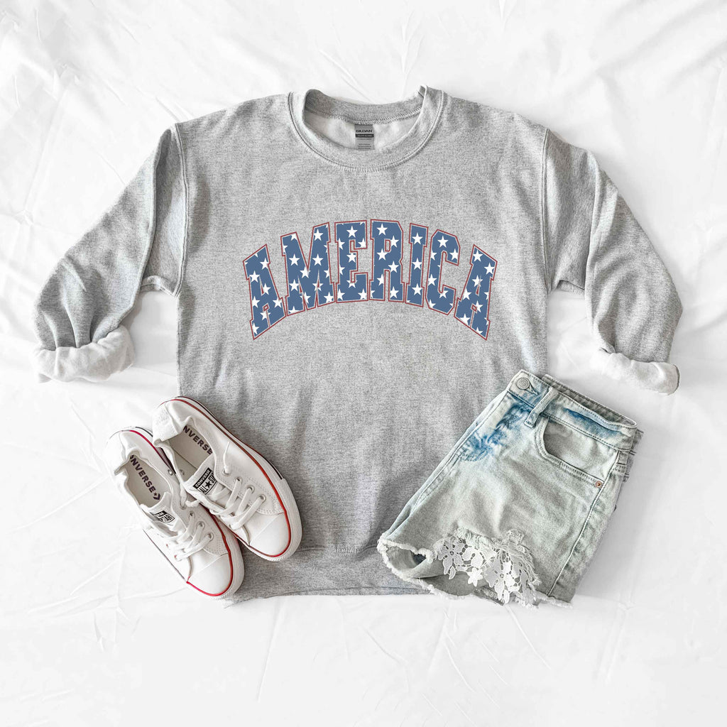 Retro America Stars | Sweatshirt | Patriotic
