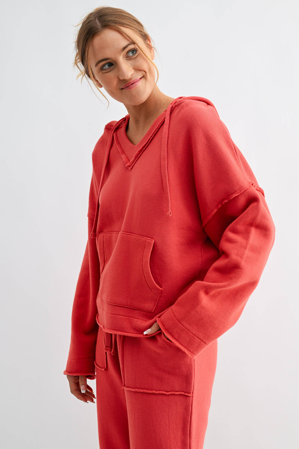Malibu Air Cotton Hoodie-BLUSHED BRICK