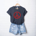Patriotic Peace Sign | Short Sleeve Graphic Tee | Patriotic