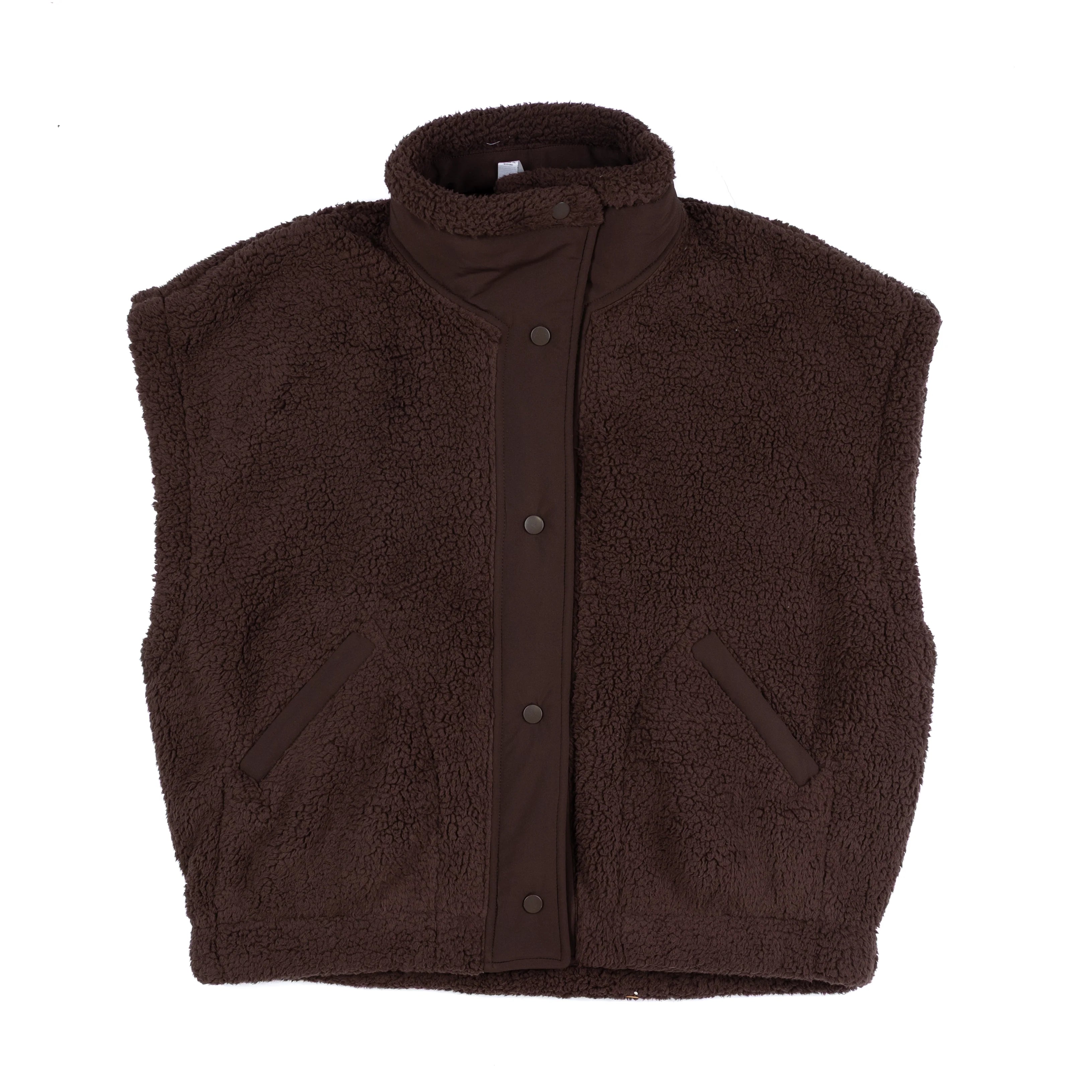 Rae Mode: Oversized Brown Sherpa Vest