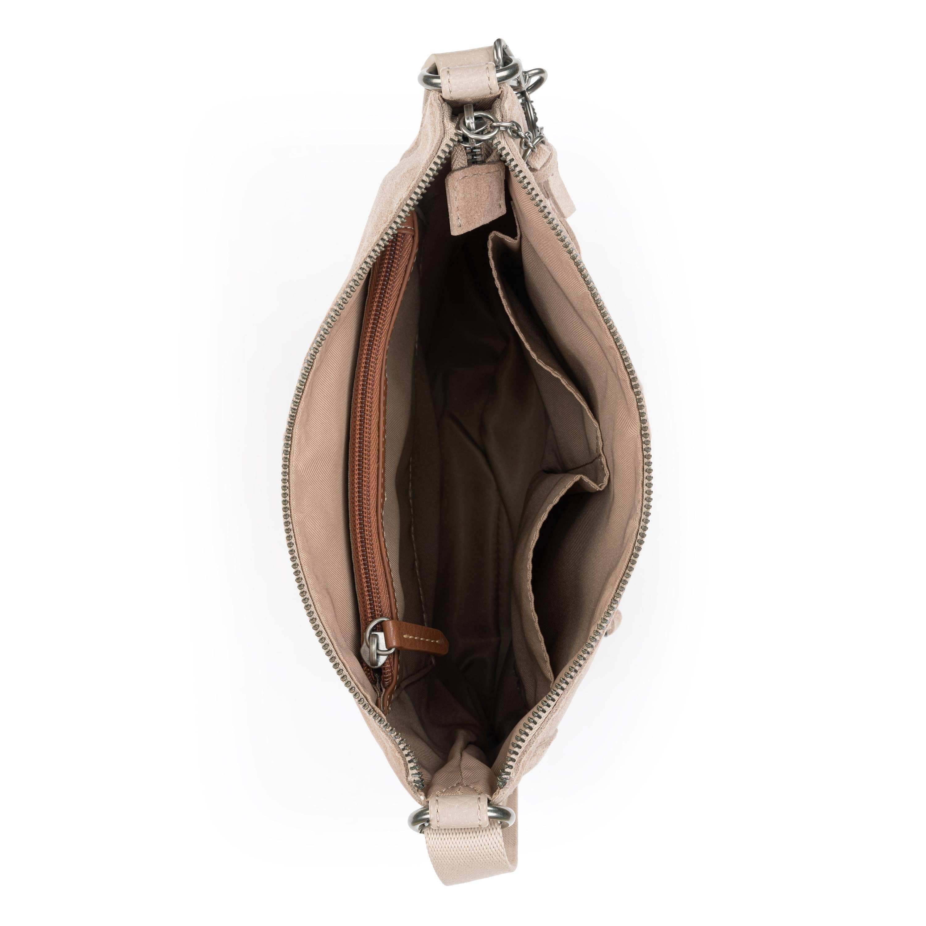 Lucia Crossbody - Leather - Sand Suede