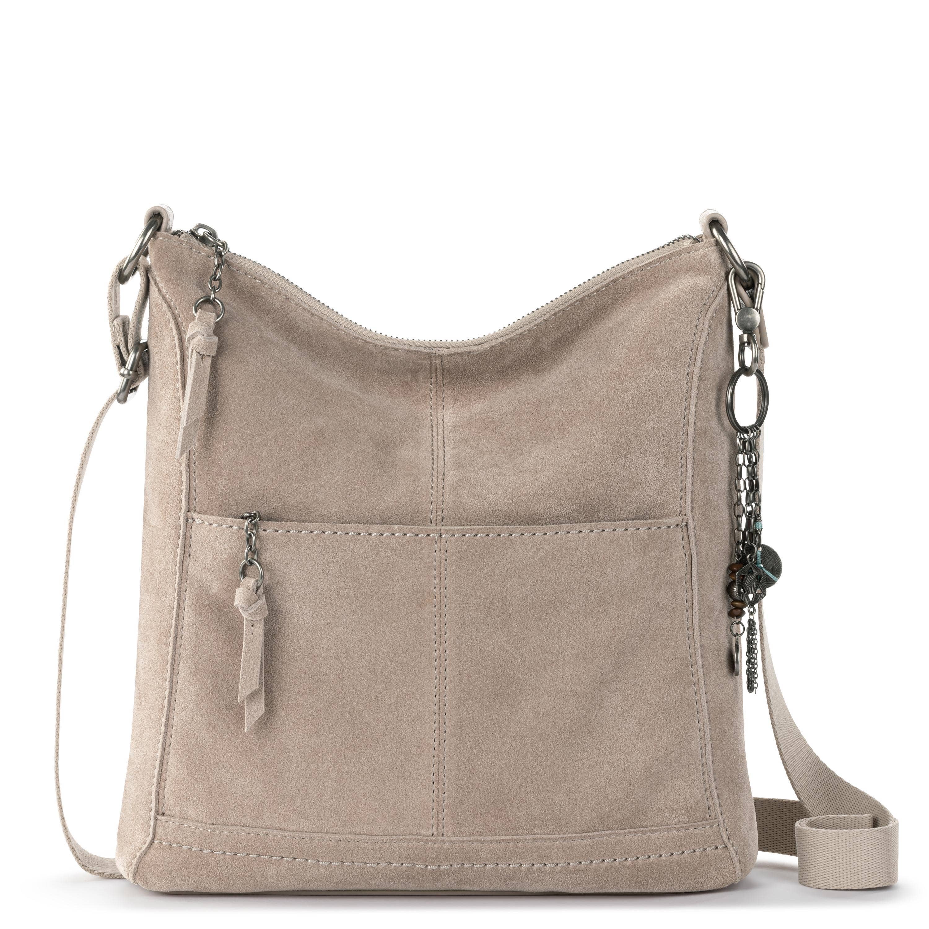 Lucia Crossbody - Leather - Sand Suede