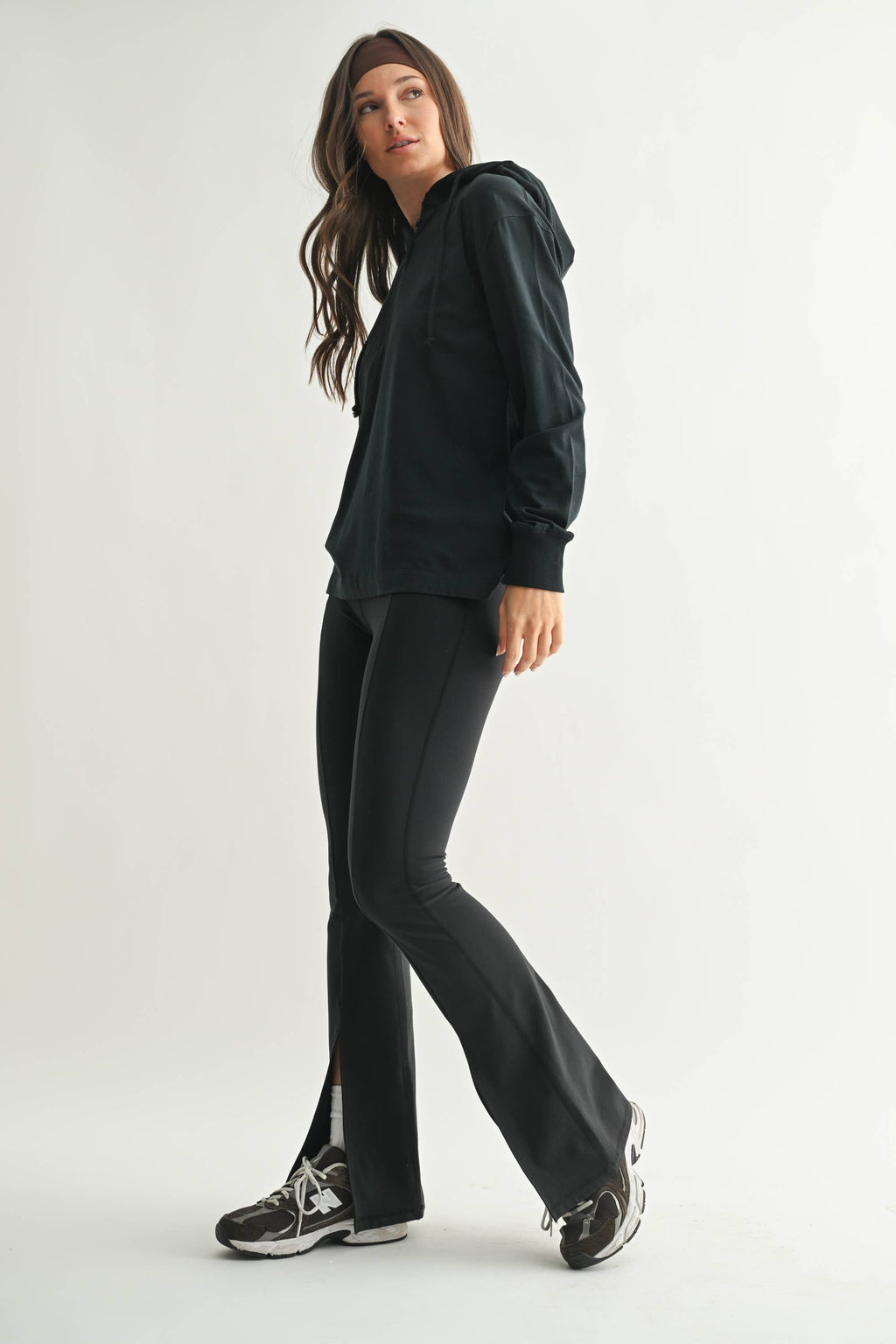 Ridgeline Pima Cotton Henley Hoodie: DEEP NAVY