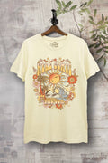 Here Comes The Sun Retro Graphic Women's Basic Casual Tee