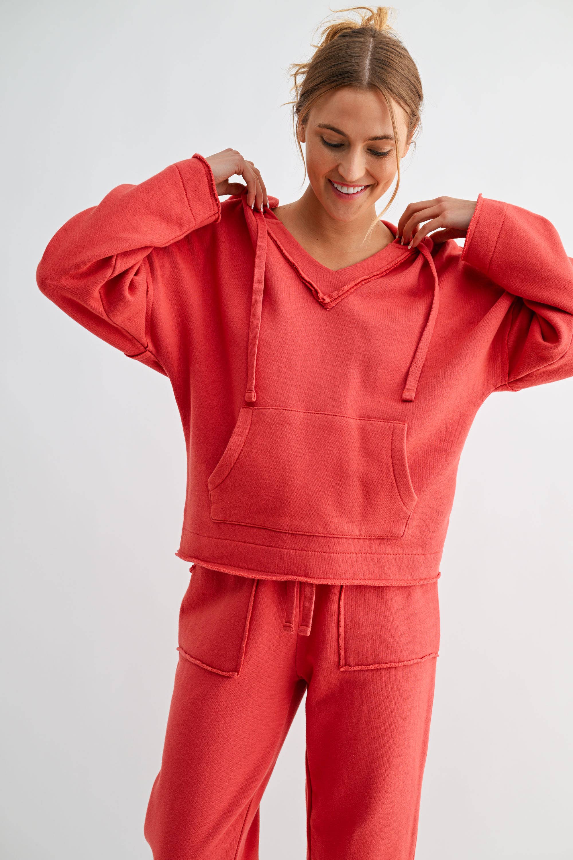Malibu Air Cotton Hoodie-BLUSHED BRICK