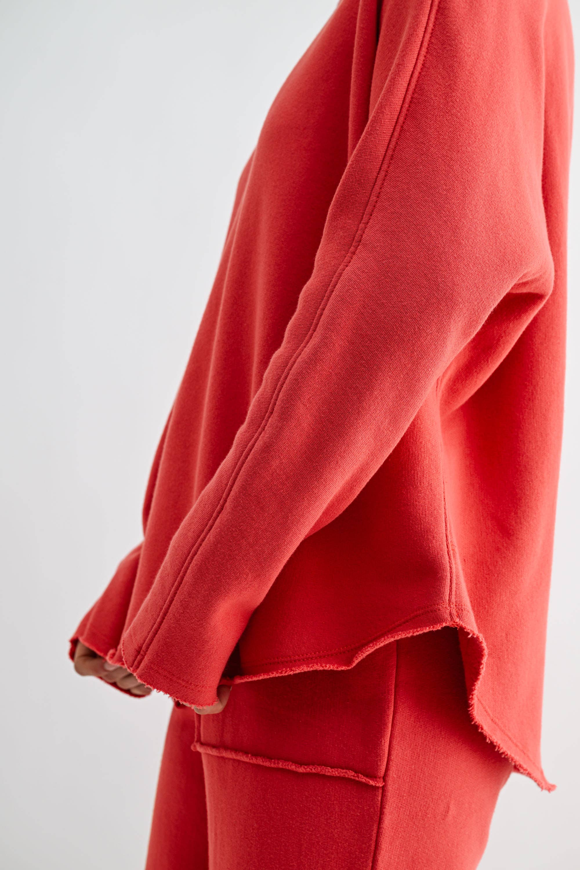Malibu Heritage Long Sleeve Dolman Top: BLUSHED BRICK