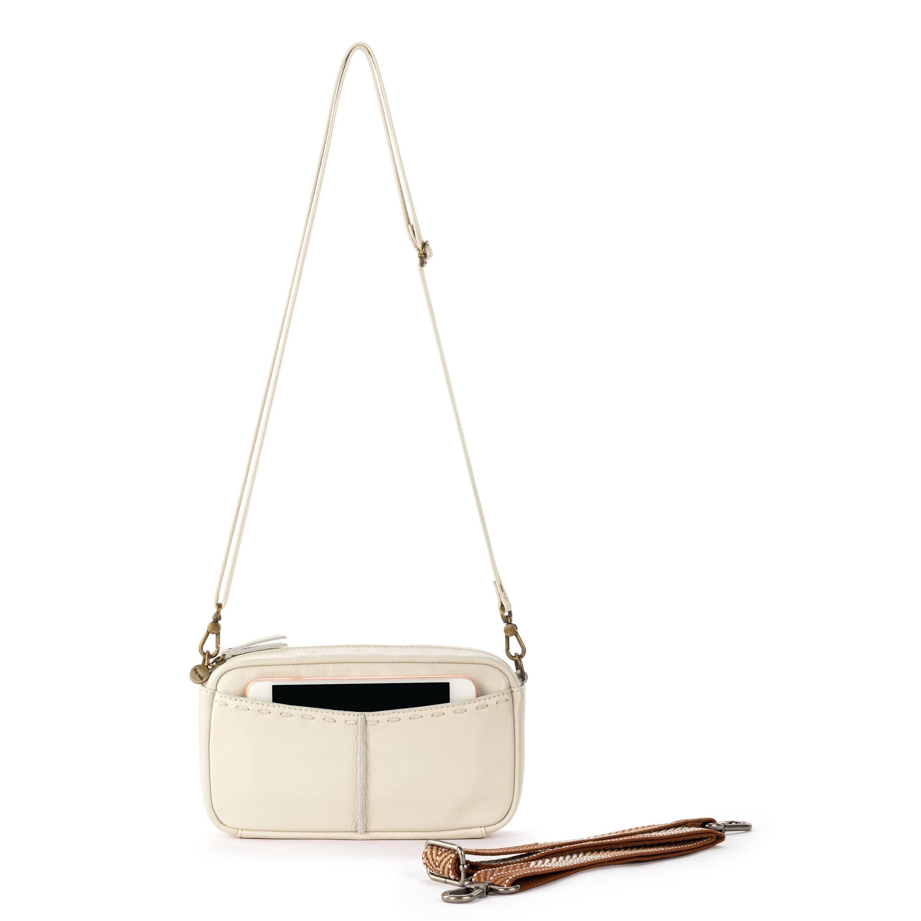 Cora Smartphone Crossbody - Leather - Stone