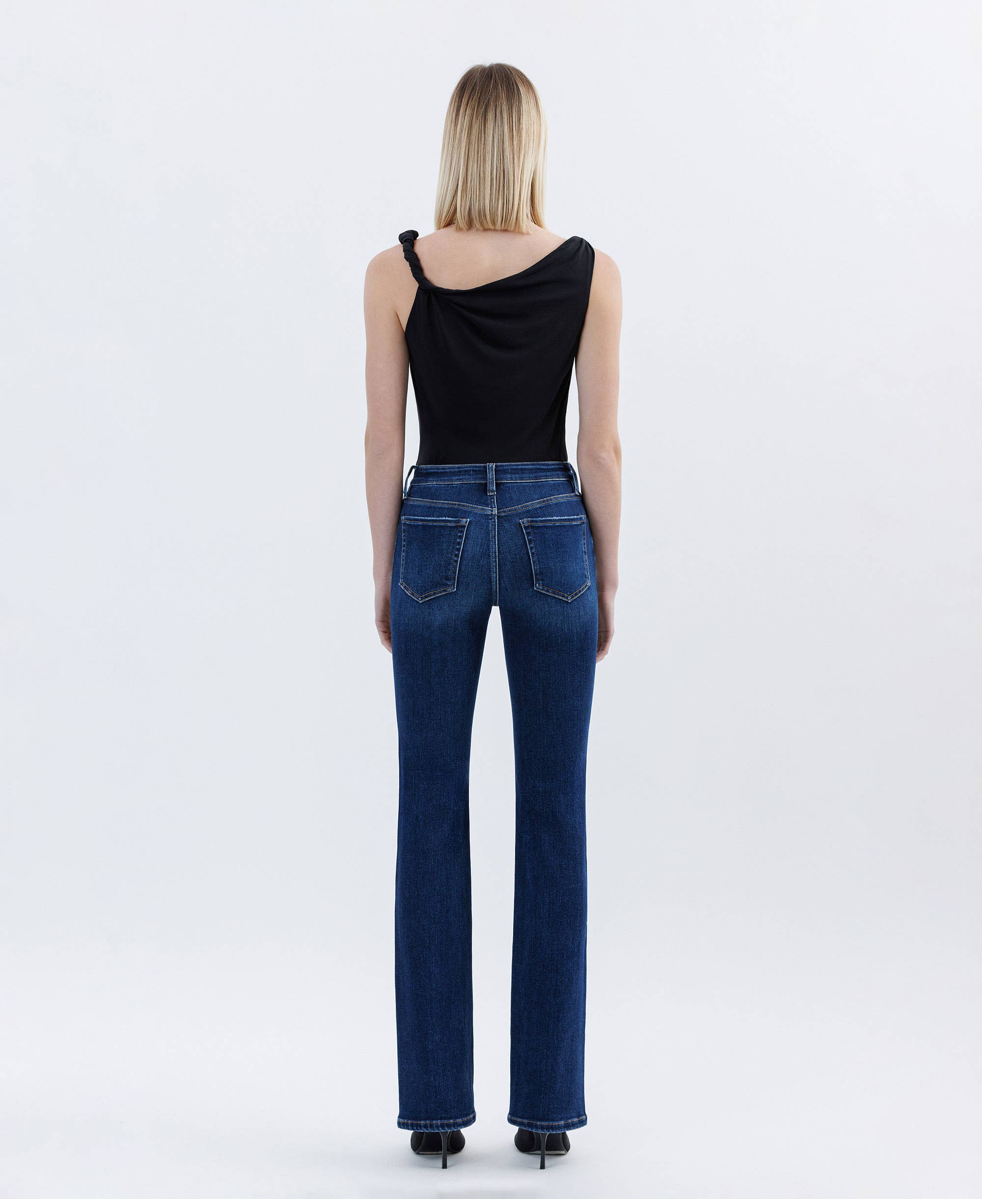 TUMMY CONTROL HIGH RISE FULL LENGTH BOOTCUT JEANS