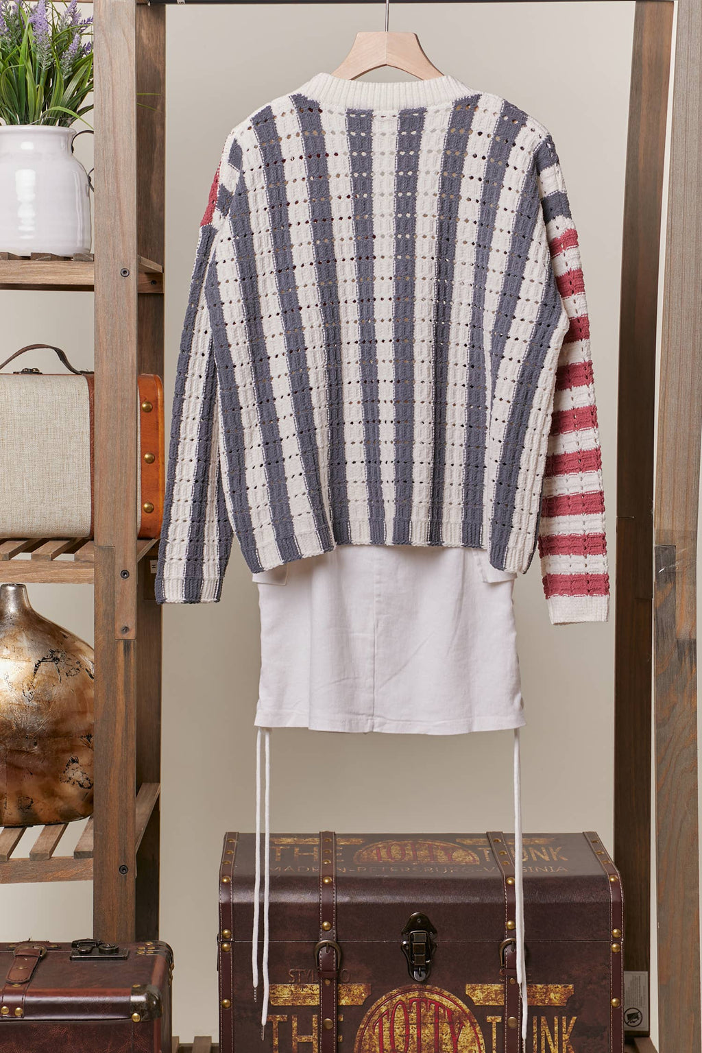Color Block Multi Stripe Cardigan
