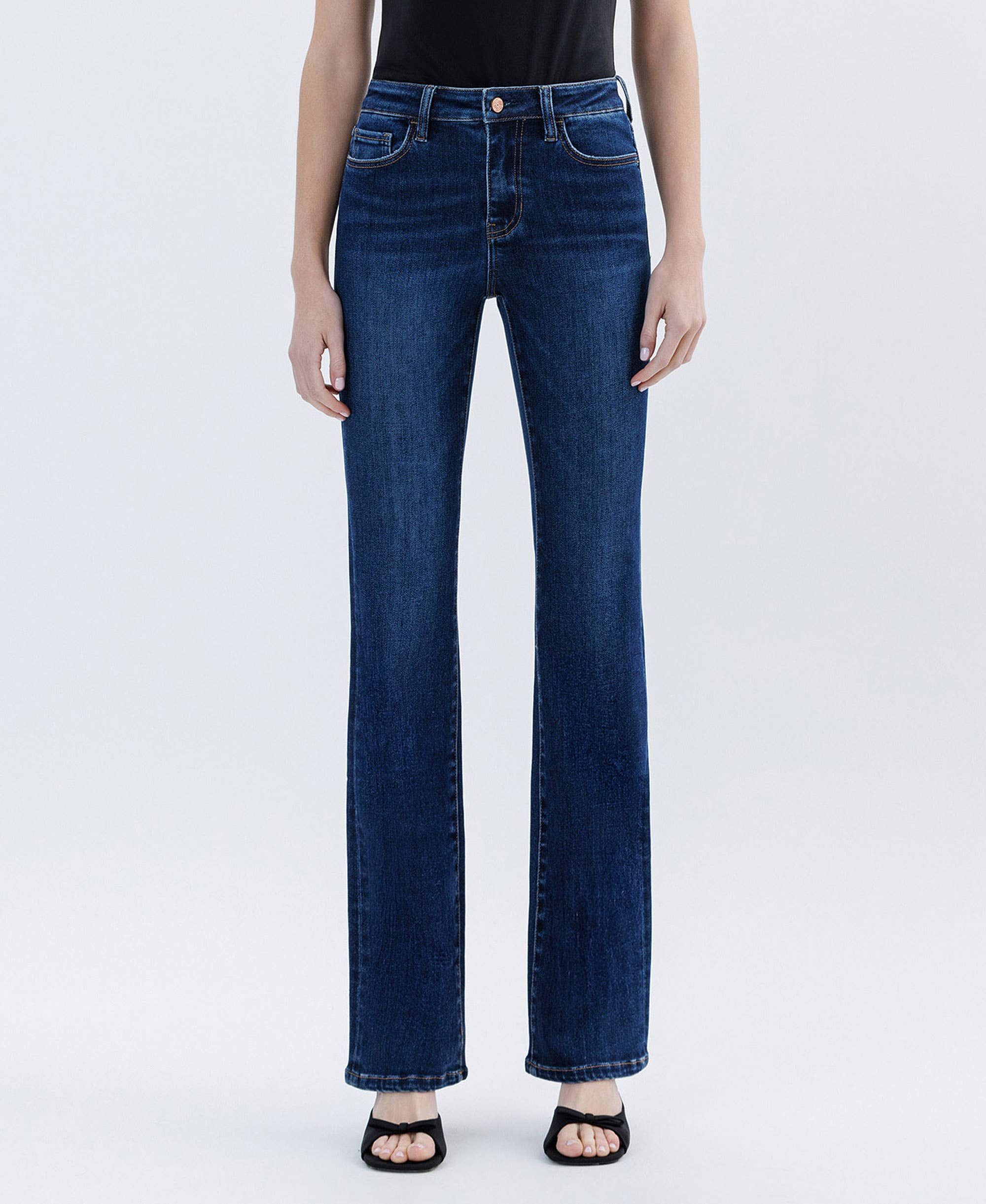 TUMMY CONTROL HIGH RISE FULL LENGTH BOOTCUT JEANS