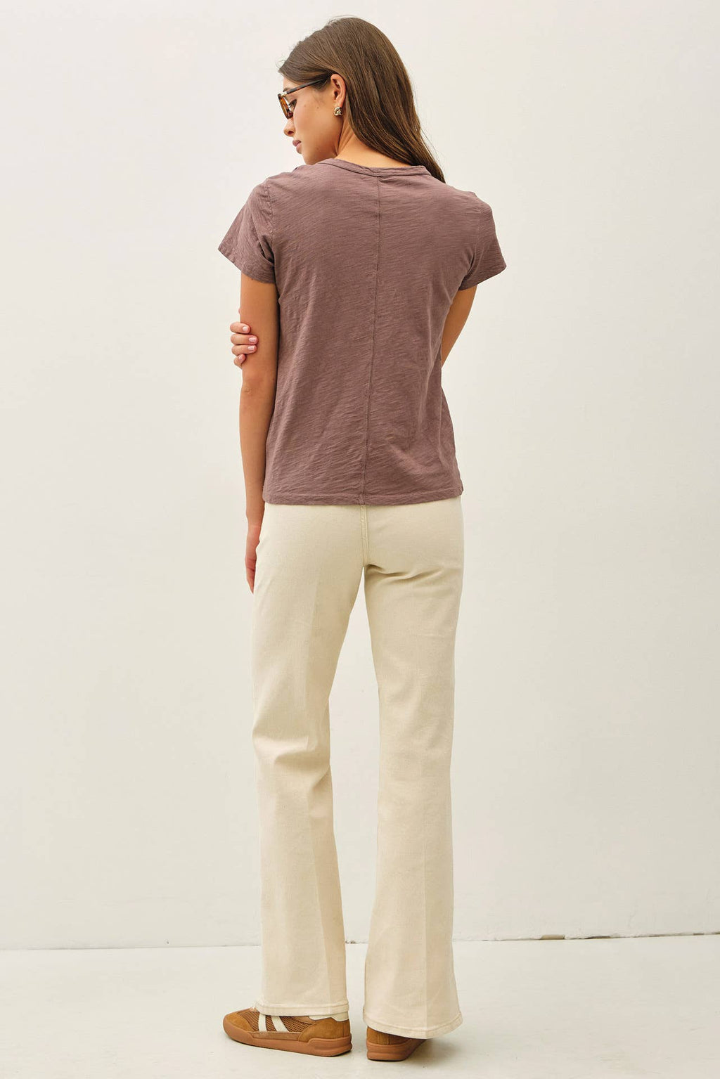 NEW SHADE-GARMENT DYED COTTON SLUB TEE