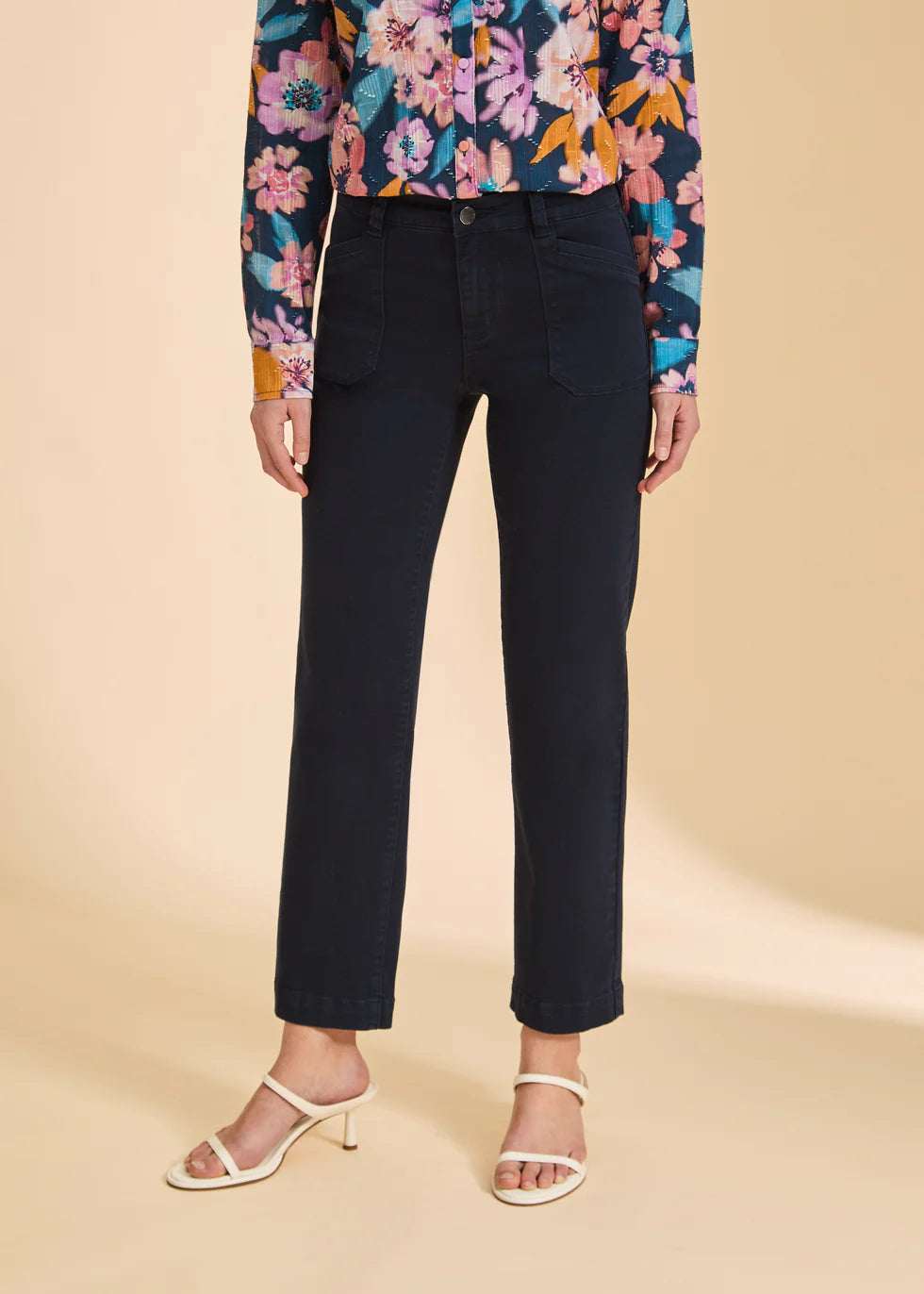 FDJ: Olivia Straight Ankle Denim, Navy