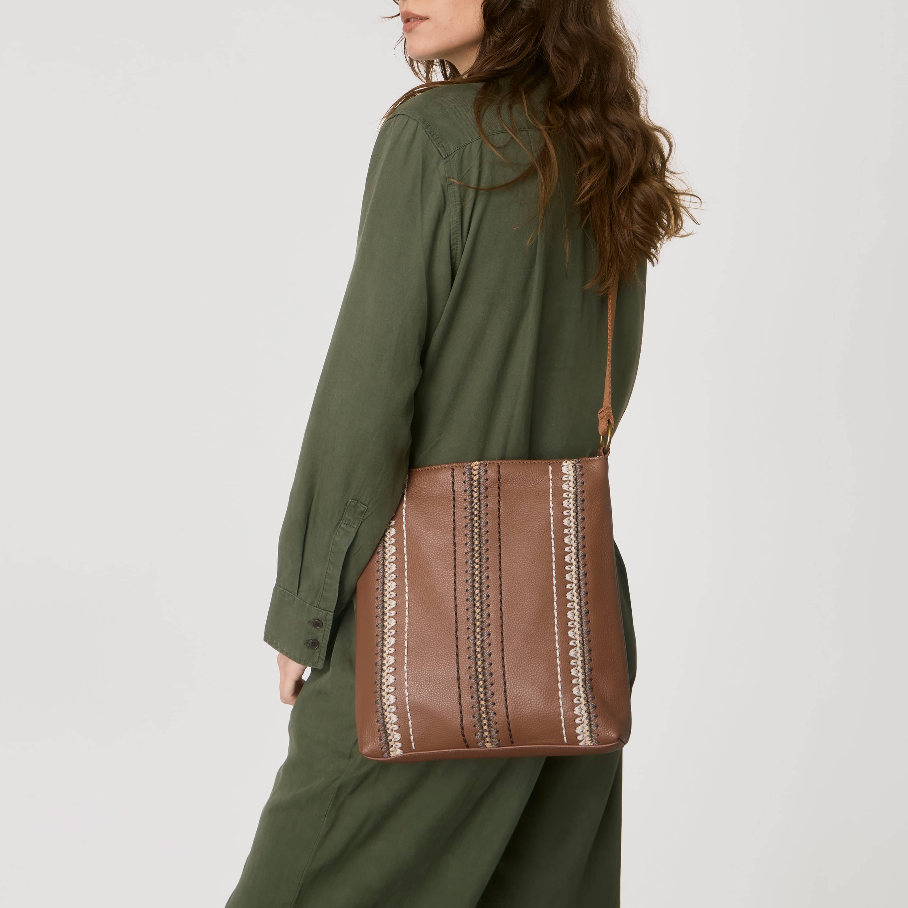 Lucia Crossbody - Leather - Tobacco Neutral Seminyak 1