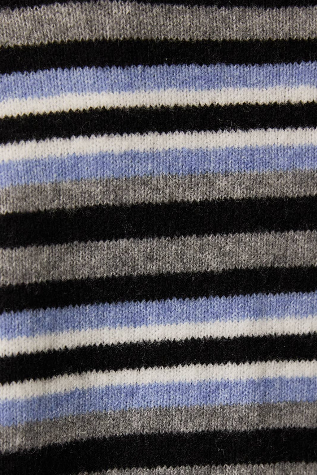 LONG SLEEVE CREW NECK MULTI STRIPE SWEATER CARDIGAN