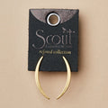 Scout: Refined Earring Collection - Gibbous Slice Stud/Gold Vermeil
