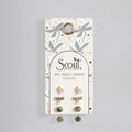 Scout: Stud Trio Ear Jacket Set - Dragonfly/African Turquoise/Gold