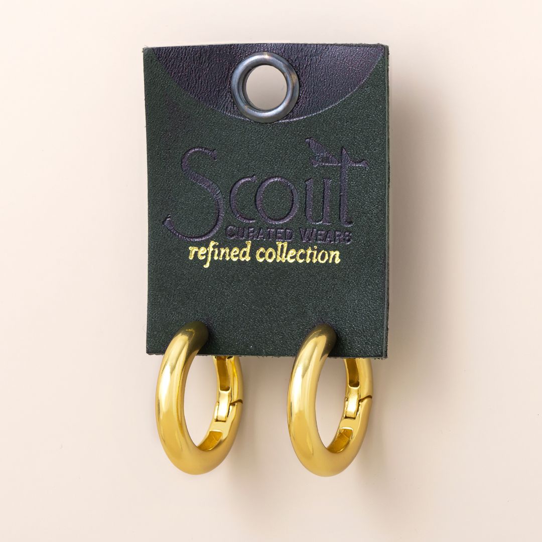 Scout: Refined Earring Collection - Med Stellar Hoop/Gold Vermeil