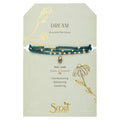 Scout: Teardrop Stone Wrap - Teal Jade/Pyrite/Gold - Stone of Dream