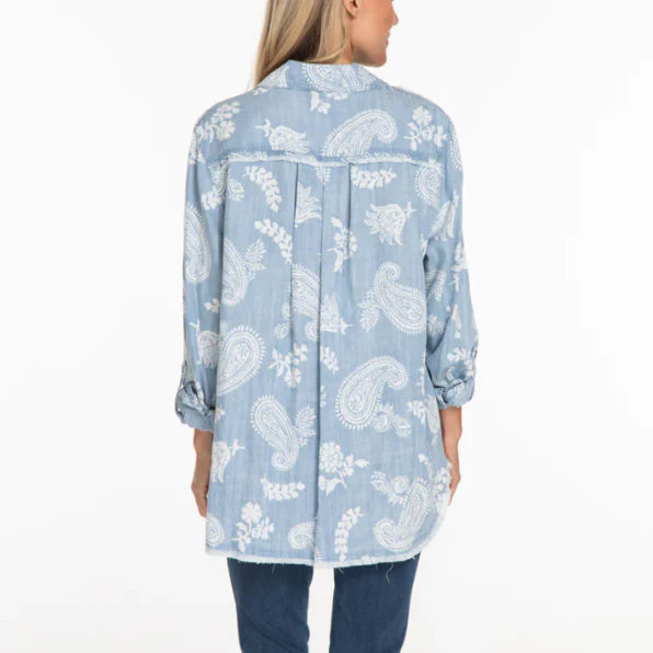 Multiples: Roll Tab Button Front Fringed