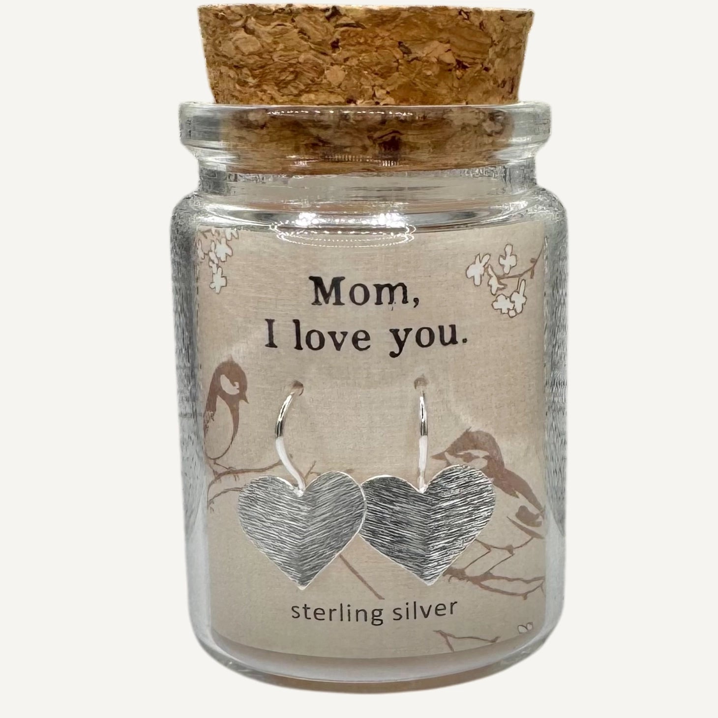 Silver Sparrow: Sterling Silver Heart Earrings