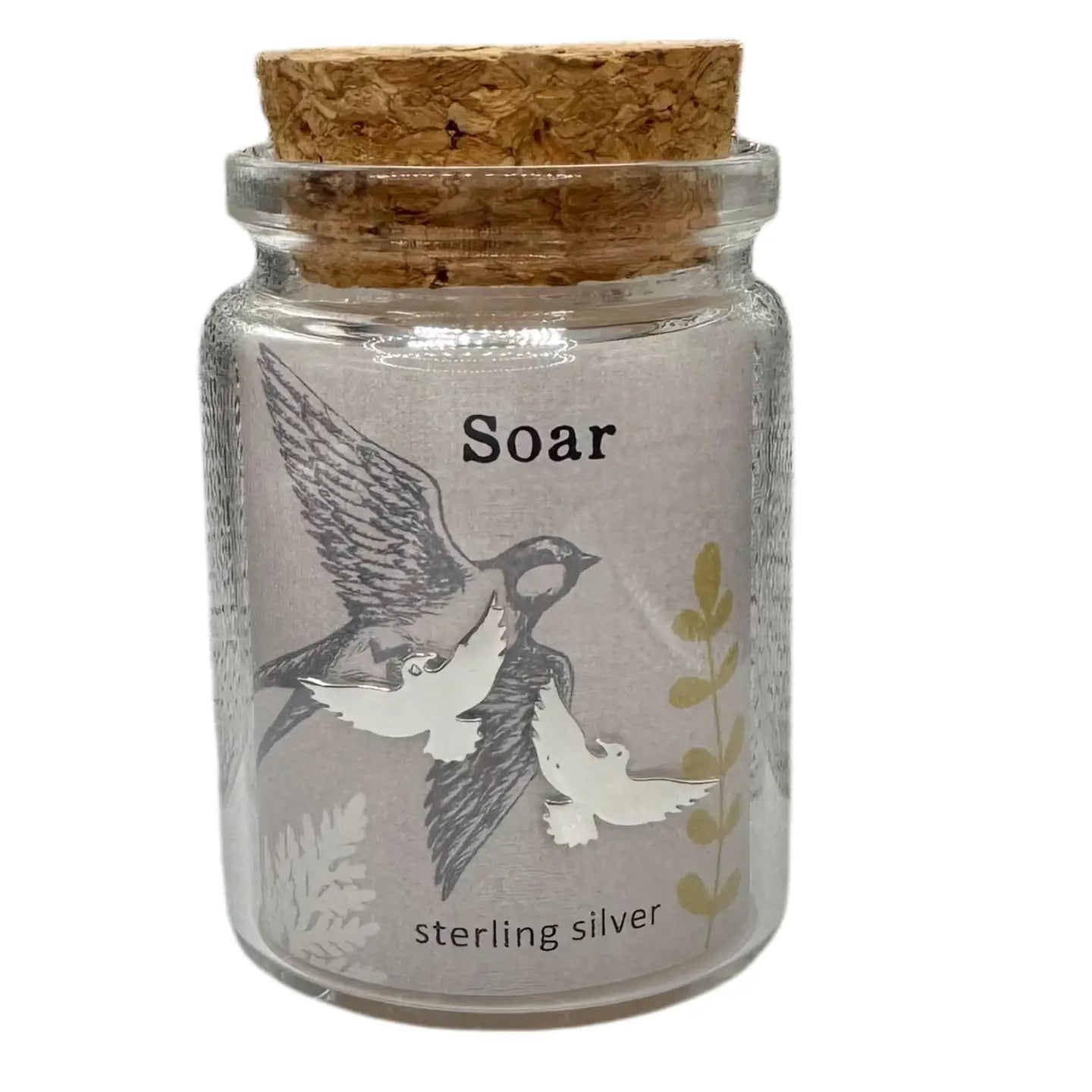 Silver Sparrow: Sterling Silver Bird Stud Earrings