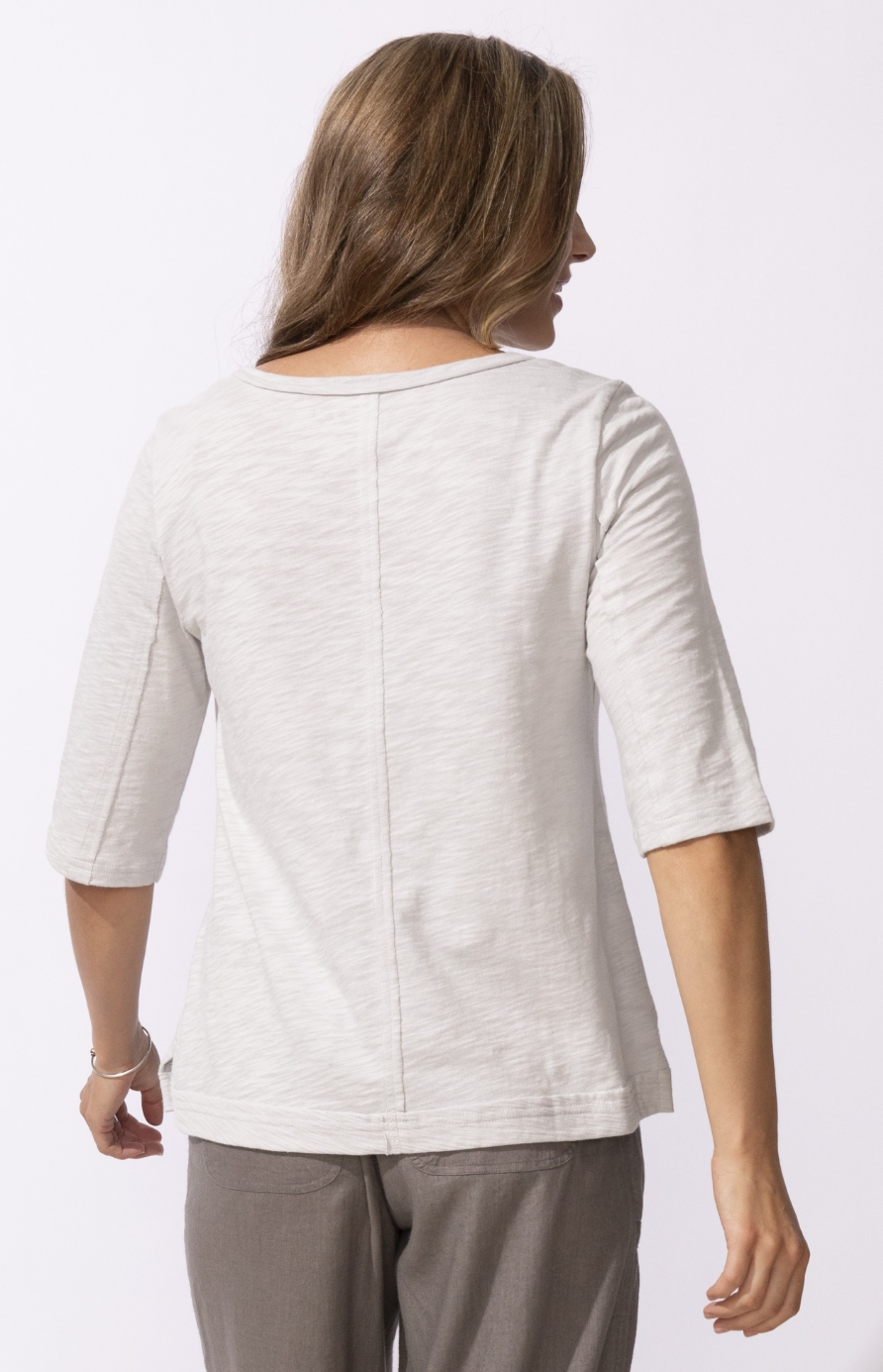 Escape: Cotton Seamed Elbow Tee