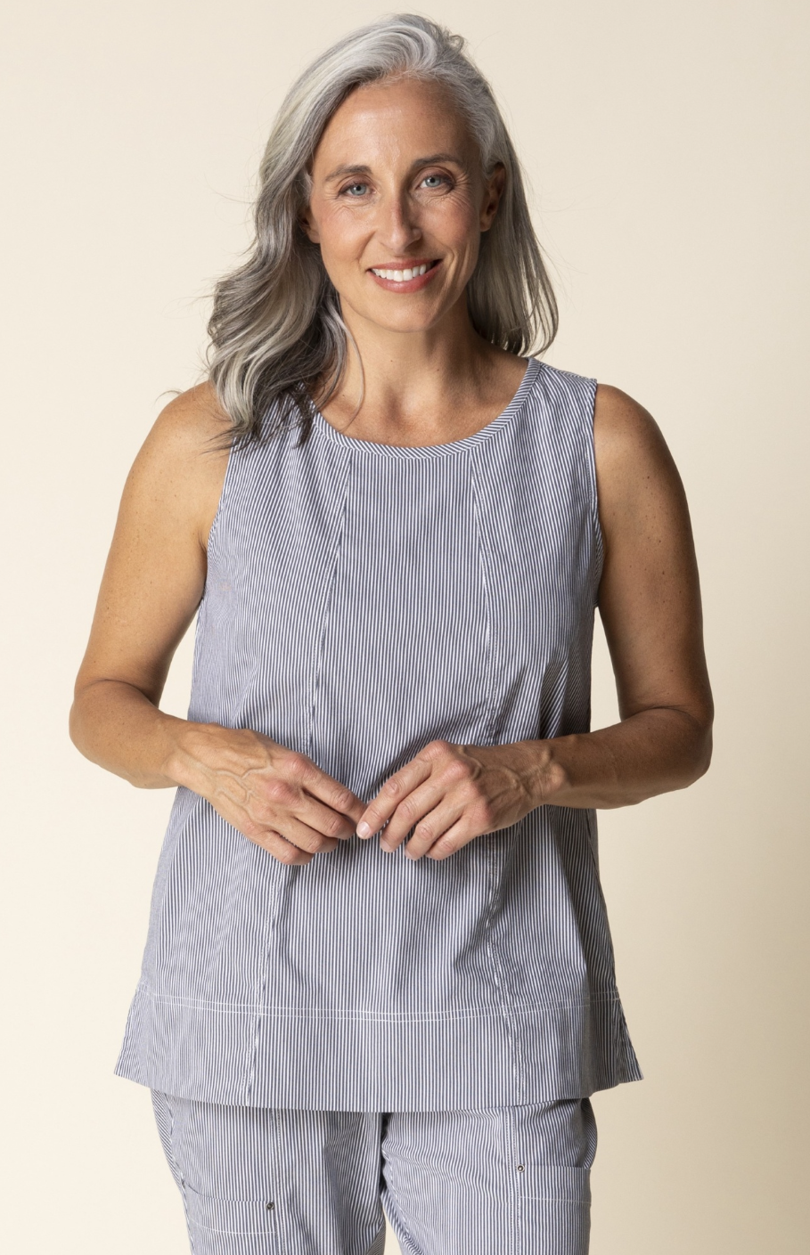 Habitat: Cool Tech Stripe Seaside Tank