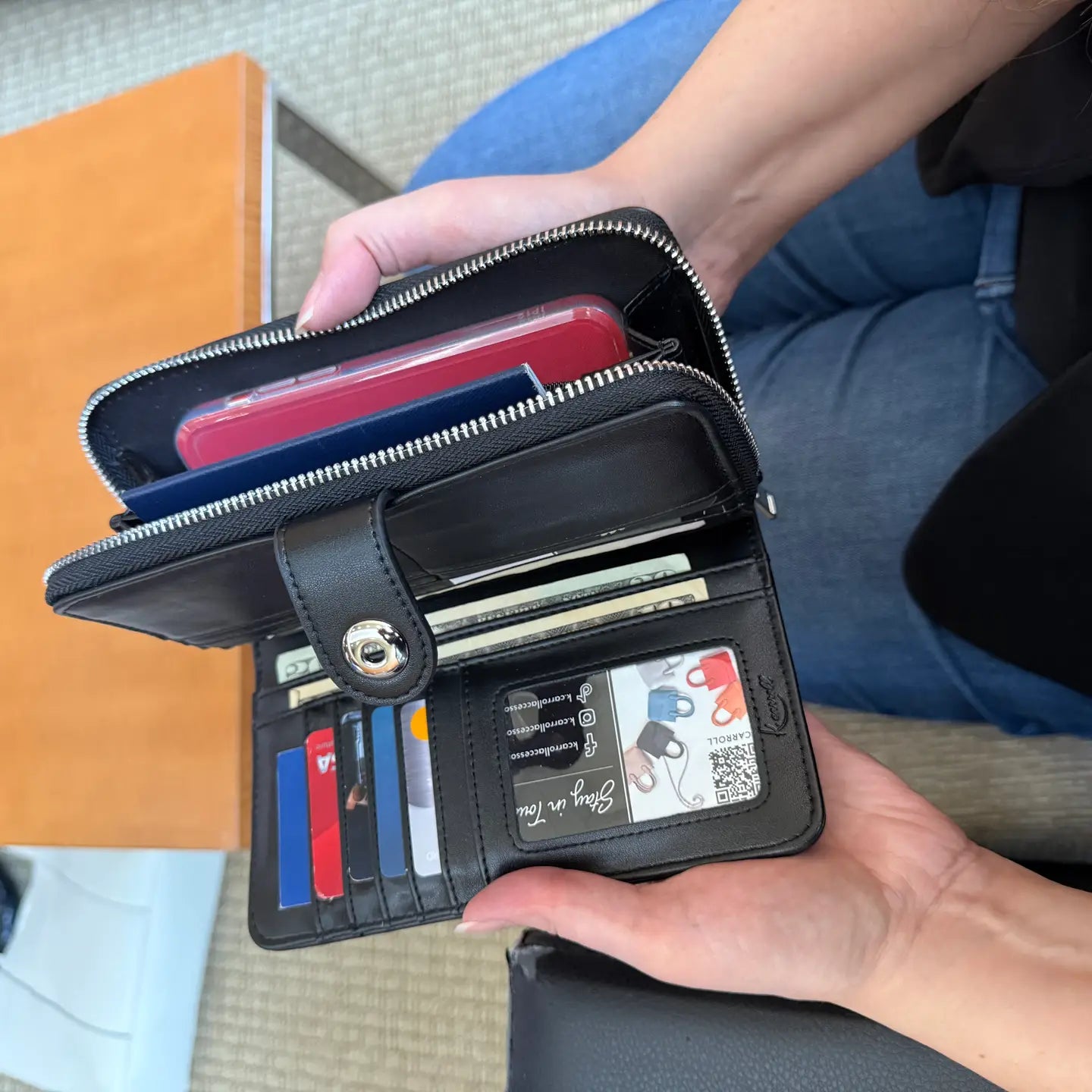 K.Carroll Accessories: Eleanor Wallet-Plum