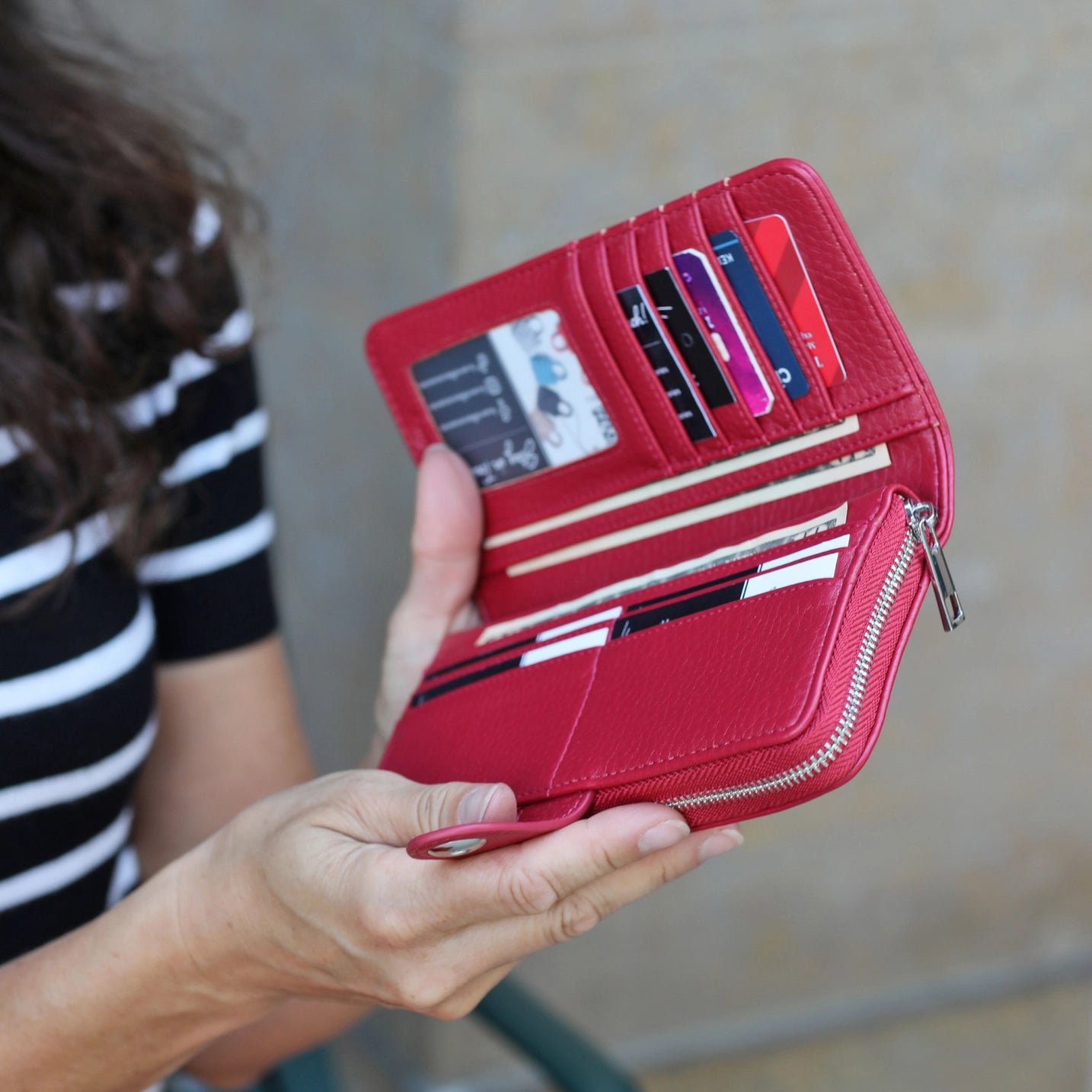 K.Carroll Accessories: Eleanor Wallet-Smooth Rose