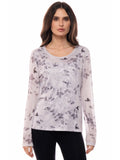 Adore: Butterfly Garden Long Sleeve Mesh Top