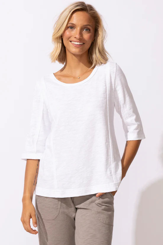 Escape: Cotton Seamed Elbow Tee