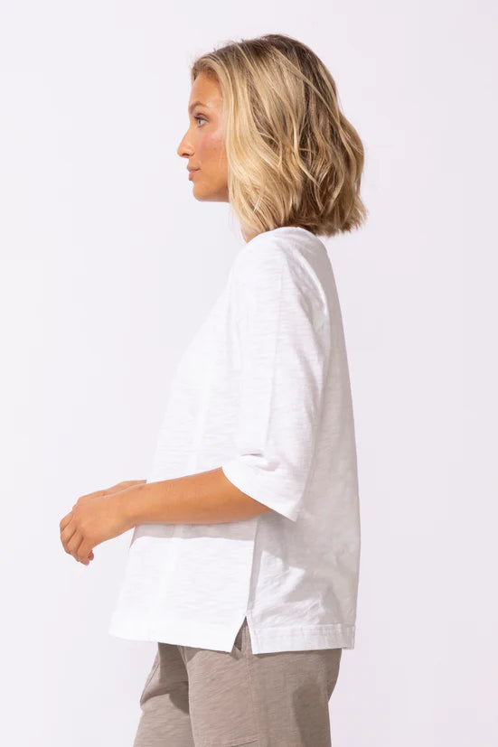 Escape: Cotton Seamed Elbow Tee