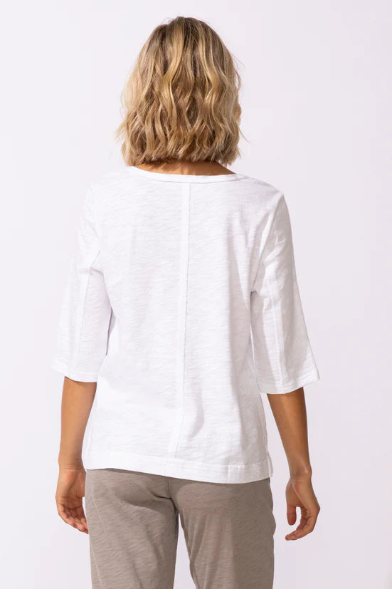 Escape: Cotton Seamed Elbow Tee
