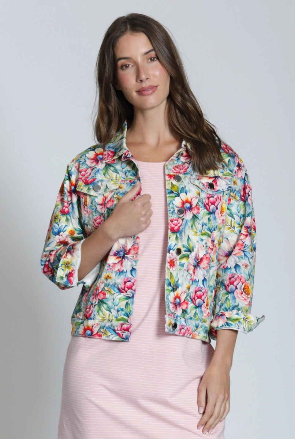 APNY: Printed Denim Jacket