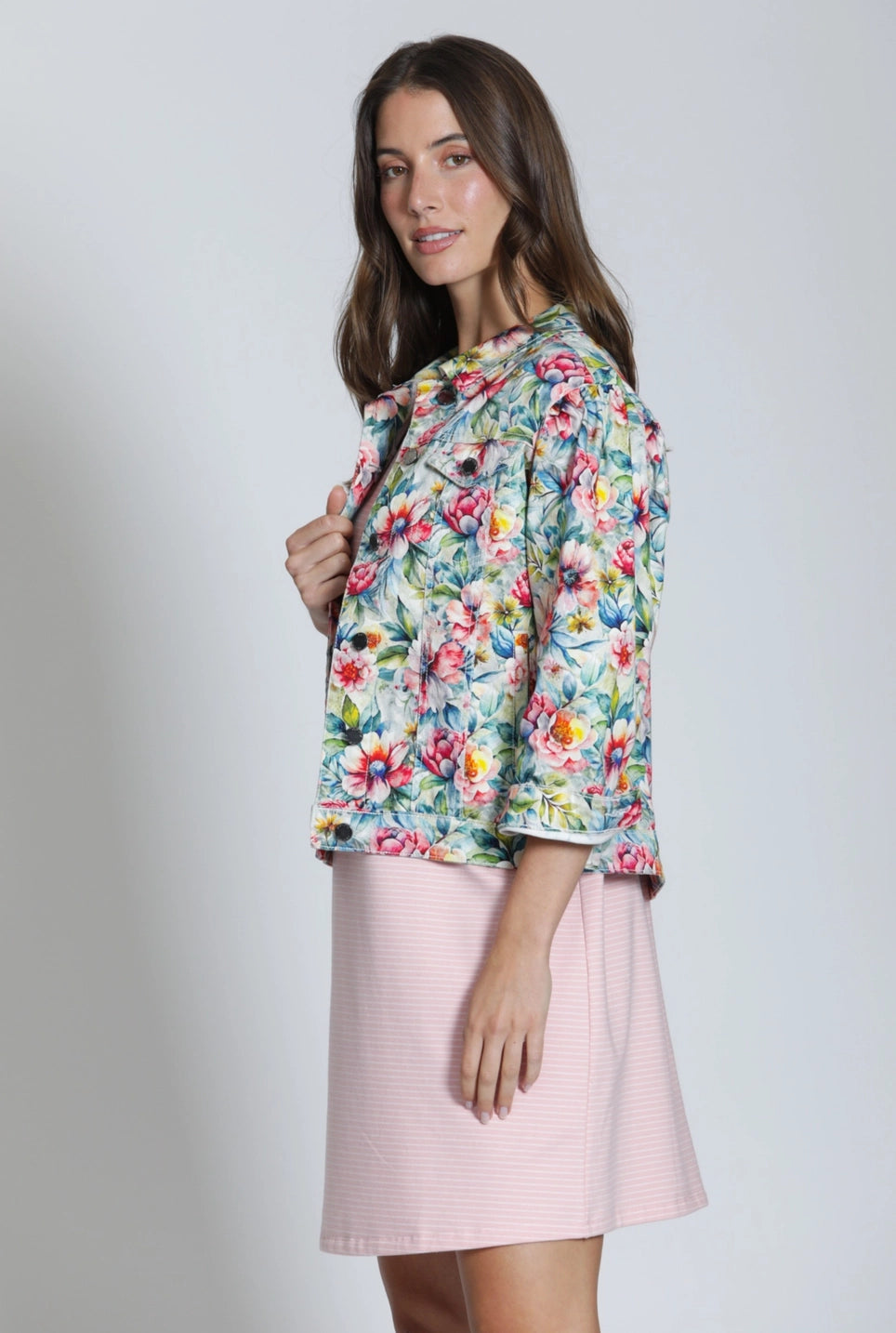 APNY: Printed Denim Jacket