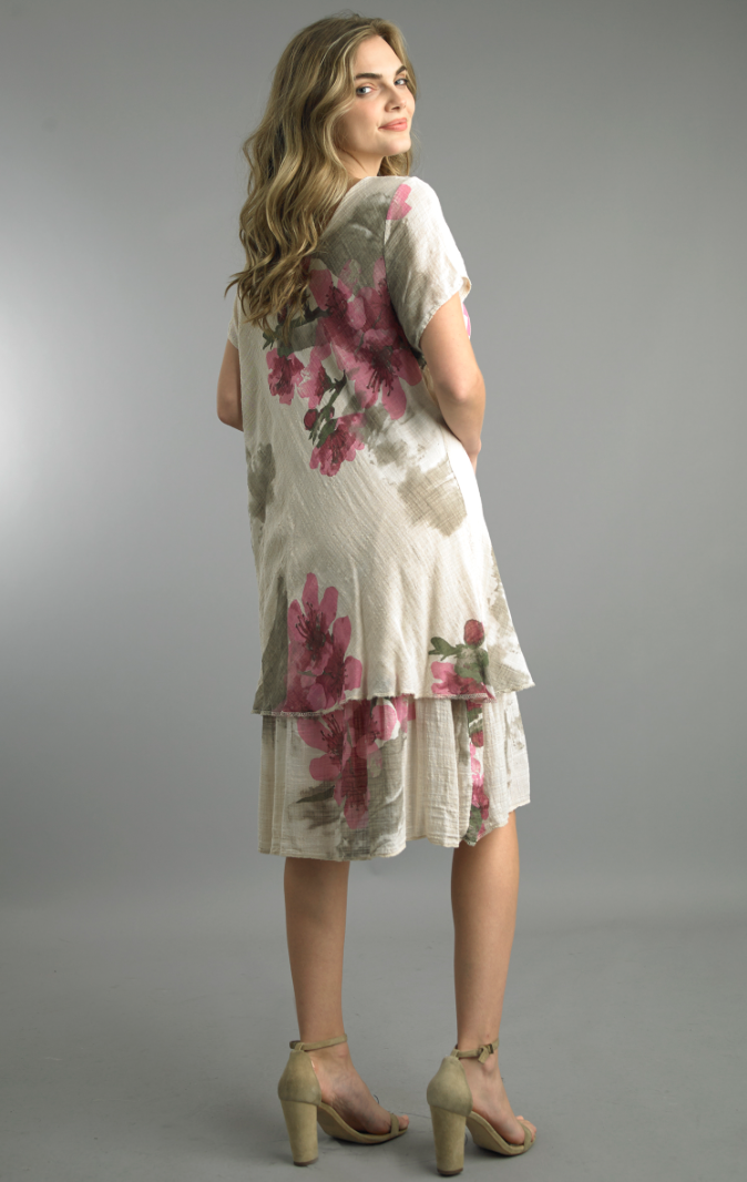 TEMPO: CAP SLEEVE DRESS