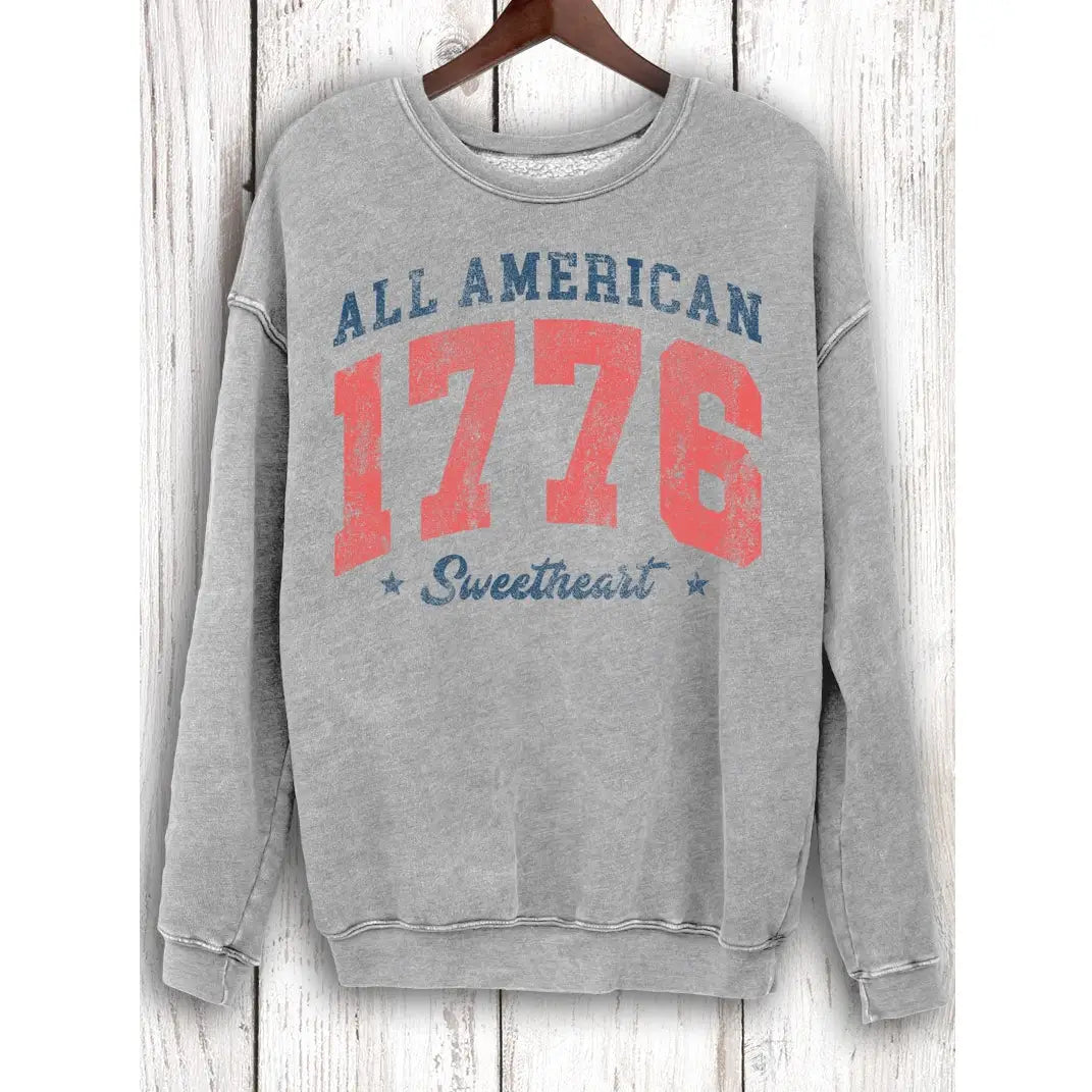 All American 1776 Sweetheart Mineral Sweatshirt