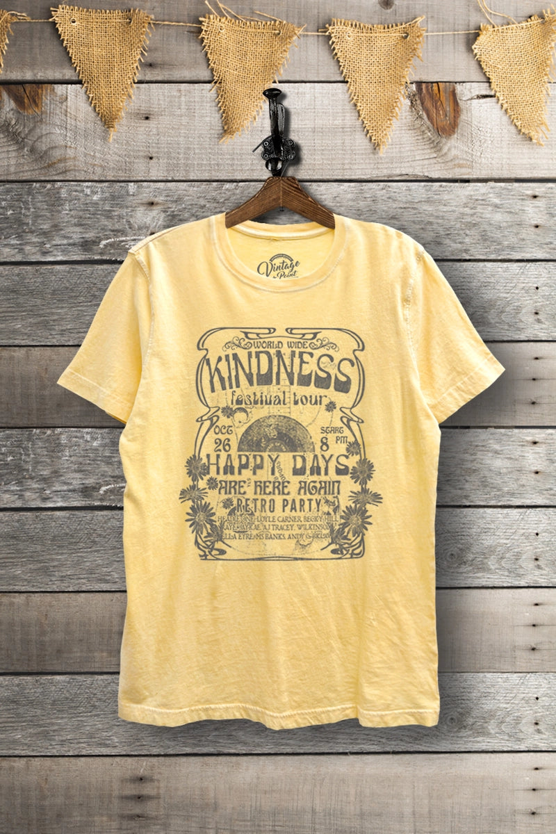 Kindness Festival Tour Graphic Mineral Wash Relaxed Tee