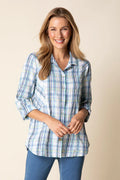 Habitat: Blurred Plaid Tunic