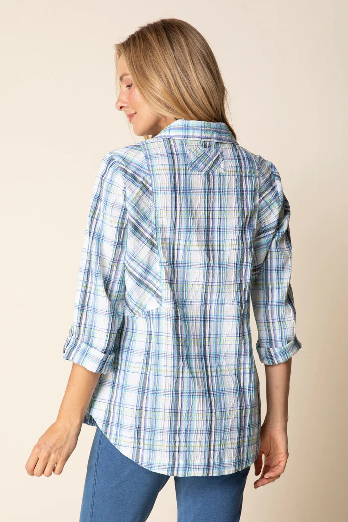 Habitat: Blurred Plaid Tunic