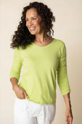 Habitat: Ruched Sleeve Peruvian Cotton Tee