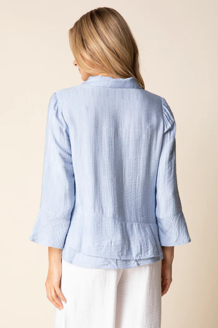 Habitat: Whisper Jacquard Rayon Flounce Shirt