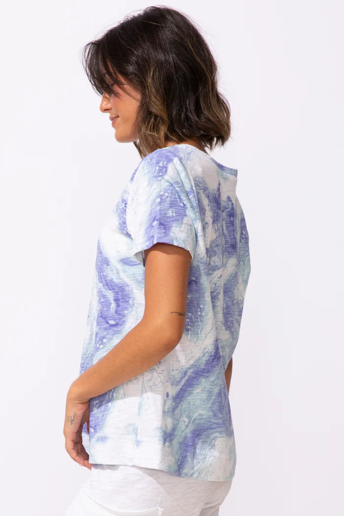 Escape: Peruvian Cotton Ocean Marble Tee