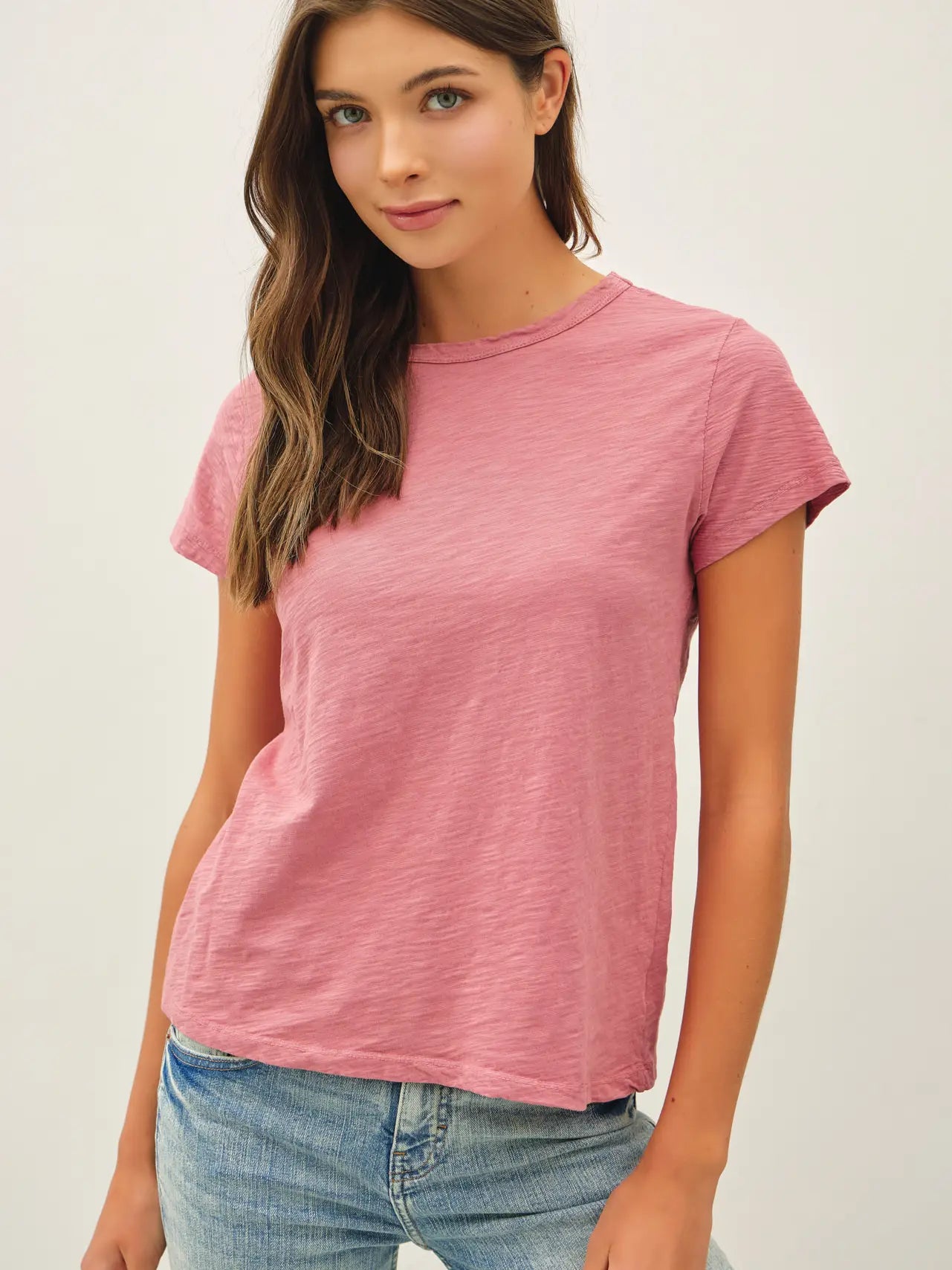Garment Dyed Cotton Slub Tee